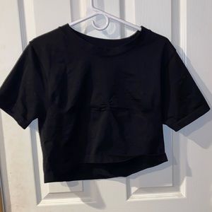 A black croptop